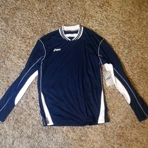 1S12.  Asics vneck workout tee (mens)